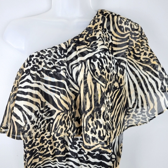 NWT Express X Racel Zoe One Shoulder Bodysuit - Picture 4 of 8